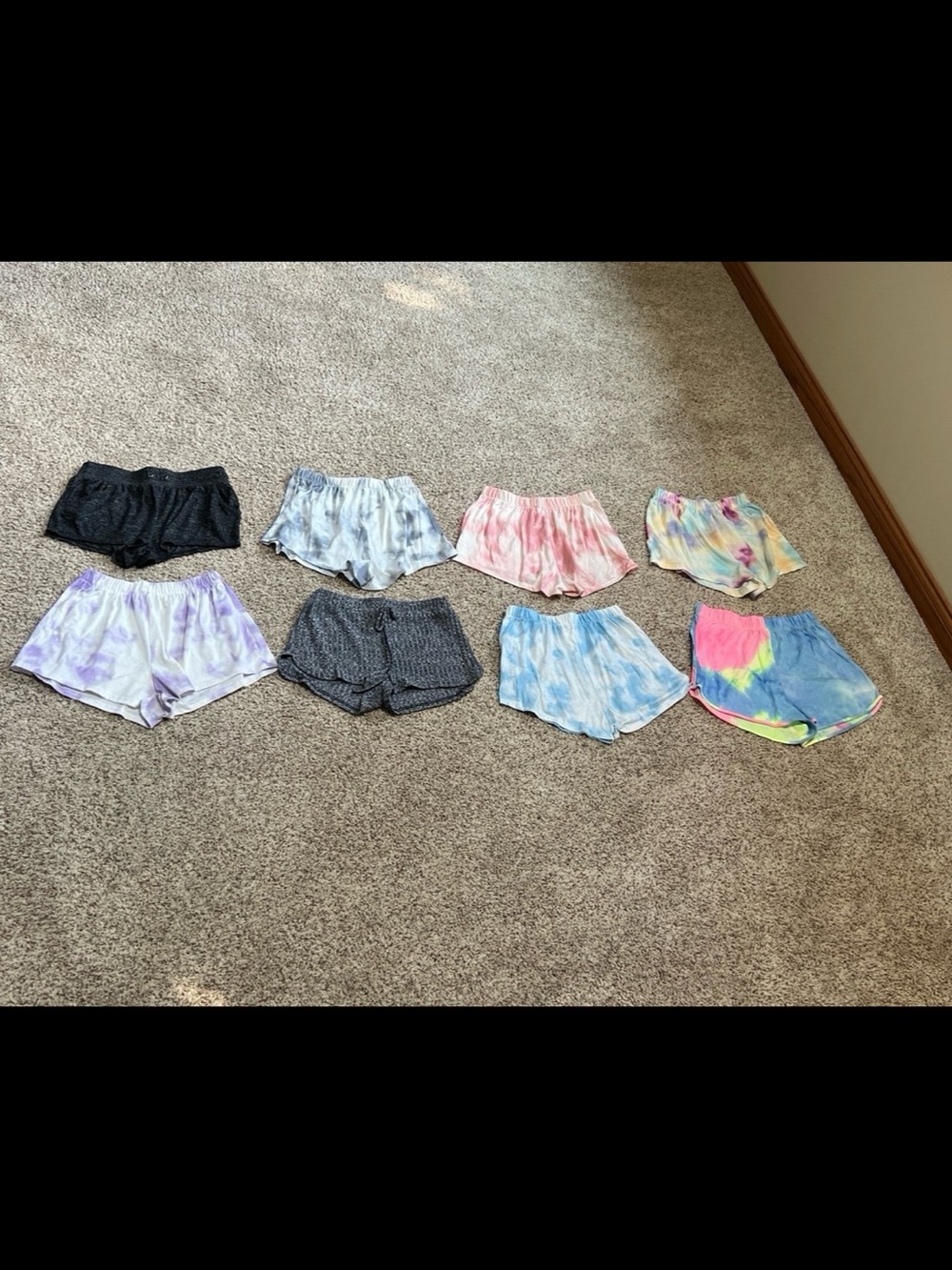 SHEIN & Out From Under Tie Dye Lounge Shorts Bundle Lot of 8 S/M